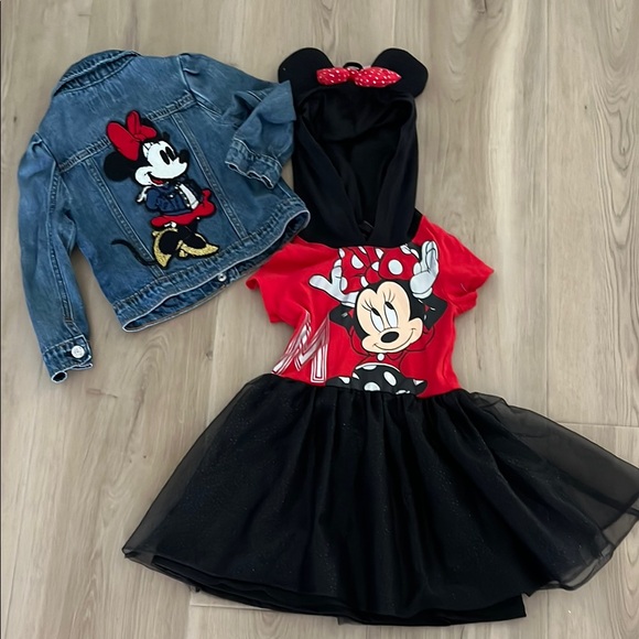 Disney | Dresses | Minnie Mouse Red And Black Kids Costume Set | Poshmark